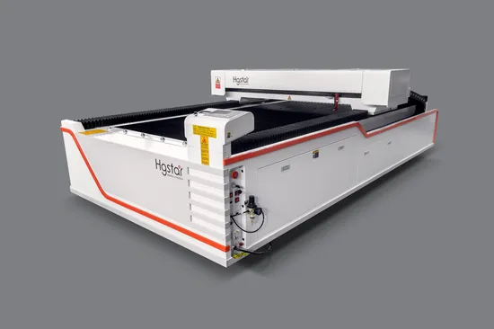 Hgstar CO2 300W 500W 600W CNC Laser Engraving Cutting Machine for Wood Acrylic Leather Fabric Fiberglass Cloth Rubber Plastic Foam Metal Steel 