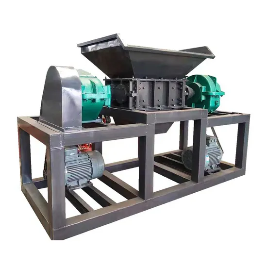 Manufacturer′s Direct Sales Chemical Blue Barrel Dual Axis Plastic Shredder Machine for Pet PP PE PVC ABS EVA Films Woven Bag Rubber Metal Waste Recycling 