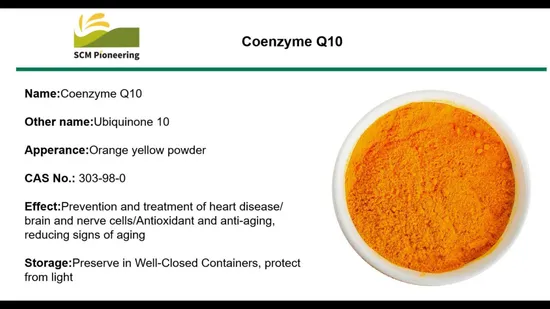 Factory Supply High Quality Coenzyme Q10 Ubidecarenone CAS 303