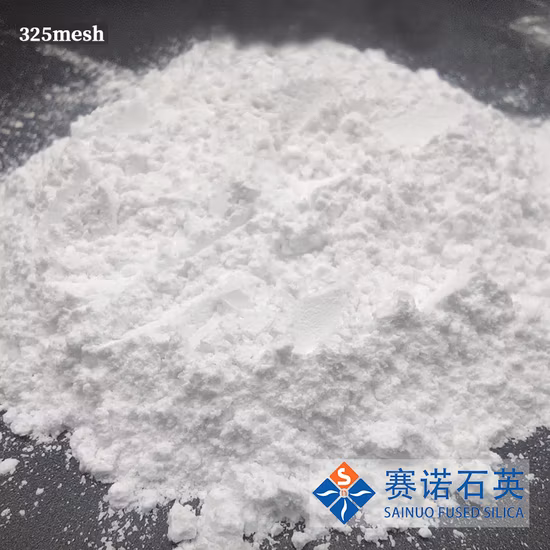 A Grade 325f Sio2 99.95% Purity Fused Silica Powder with Good Thermal Shock Resistance
